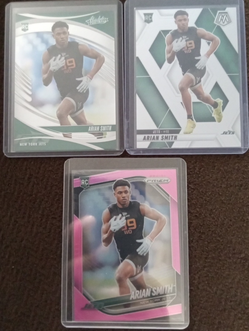 Panini Arian Smith Card Lot - Black with Green and Pink Accents